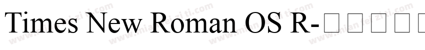 Times New Roman OS R字体转换